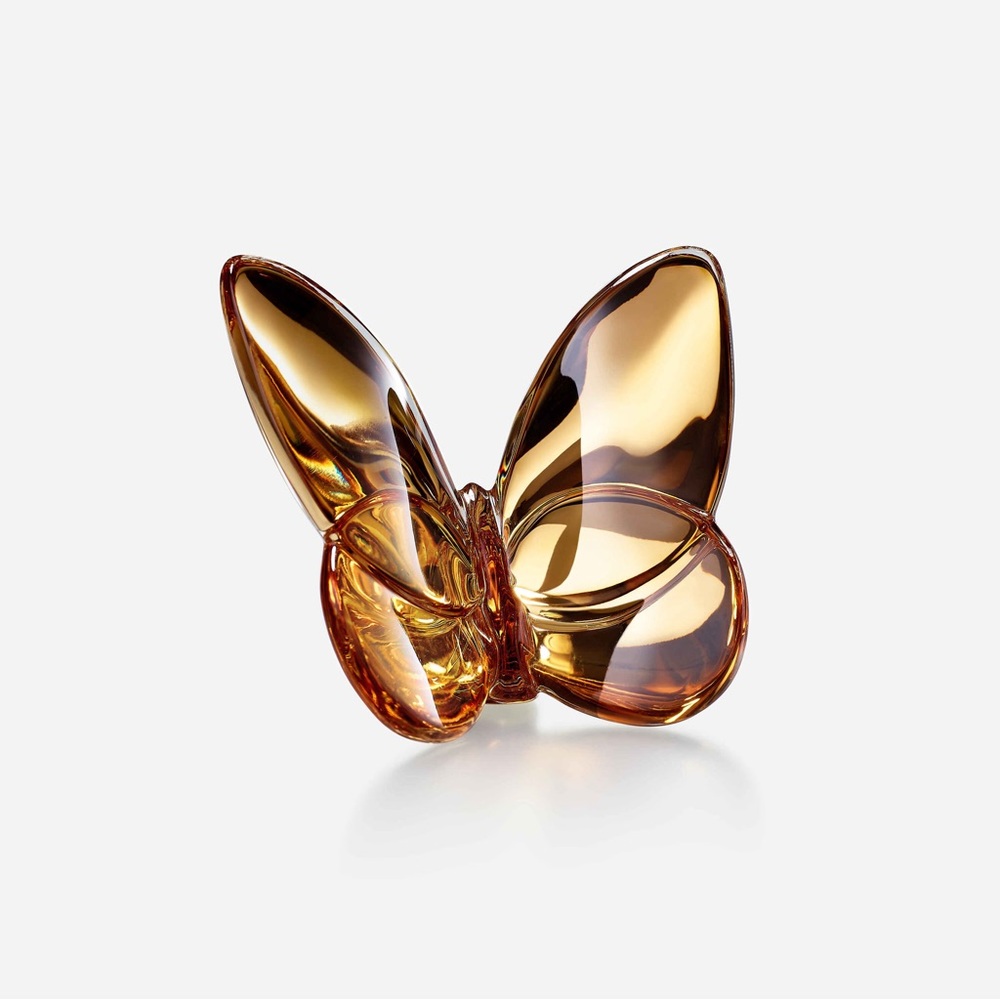 NIB ✨ Baccarat LUCKY BUTTERFLY Gold - Picture 5 of 6
